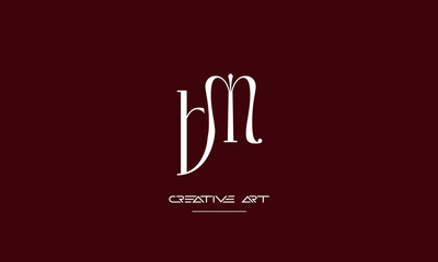 MB, BM, M, B abstract letters logo monogram