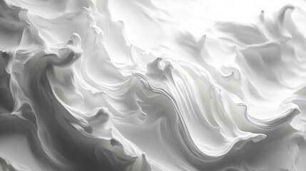 Obraz premium Abstract fluid white