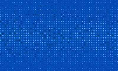 Dynamic Abstract Blue dot effect background. Pixel effect in dynamic style web banner