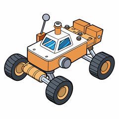 toy tractor isolated on white