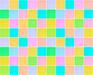 seamless pattern: multicolor rounded square textured tiles background