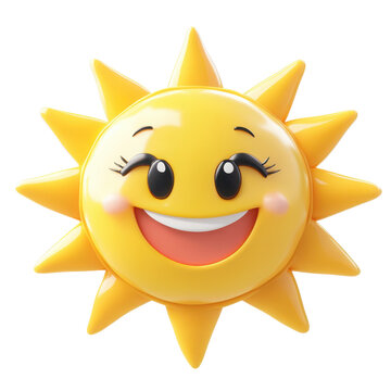 recommend clip art: Happy smiling sun cartoon character with a cute sunny face and bright yellow rays