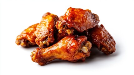Buffalo chicken wings isolated. Generative AI.