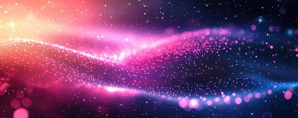 Abstract digital technology background with vibrant colors and geometric patterns