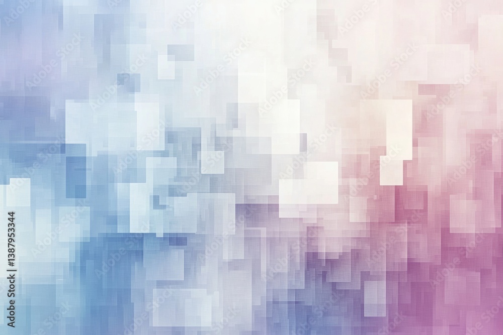Aufkleber Soft abstract background with neutral pixels creating a digital futuristic aesthetic ideal for modern and minimal design projects