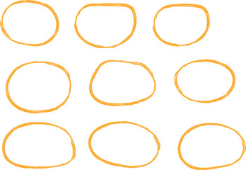 Hand drawn scribble circles set. Doodle ink sketch round note design scribble circles set. Doodle ink sketch round note design elements