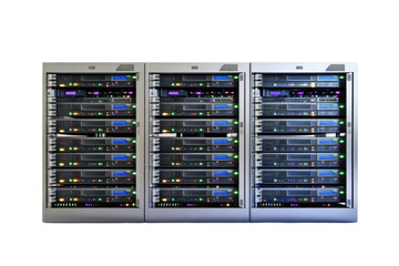 Server Room Setup on transparent background