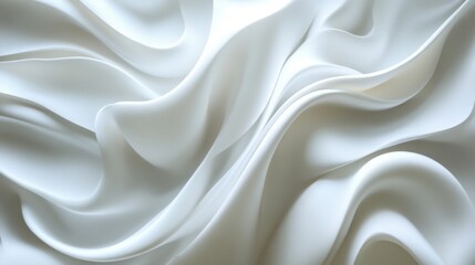 Obraz premium Abstract fluid white