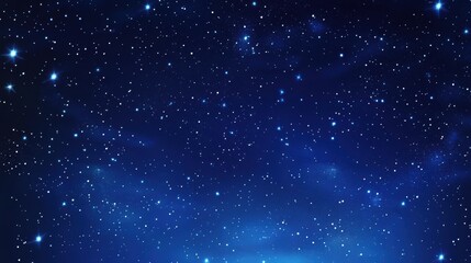 Cartoon night starry sky vector design. Simple dark blue space background with stars clipart. Cartoon starry pattern. Cosmic stars in darkness space vector, night sky.