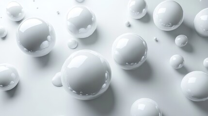 Abstract fluid white