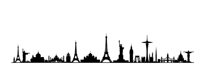 Obraz premium Silhouette Icon Set for Data Analysis, Web Development, Finance, Customer Satisfaction, Document and so on 