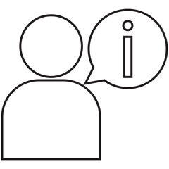 Information, customer, help icon