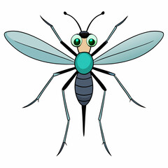 dragonfly isolated on white background