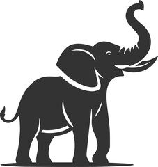 Silhouette vector of a elephant