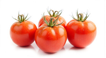 tomatoes isolated on white background