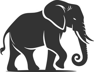 Silhouette vector of a elephant