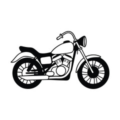 Fototapeta premium vector illustration of a Motorbike Icon in white background