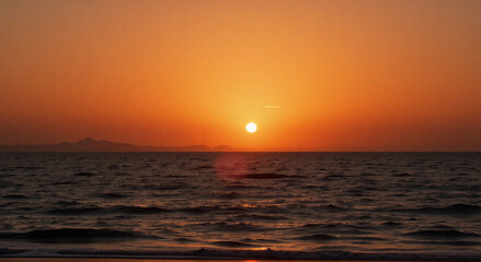 Fototapeta premium sunset on the beach