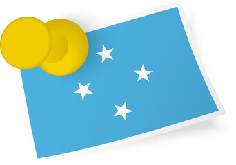 Micronesia Flag Pinned