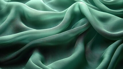 Obraz premium Teal fabric drapes