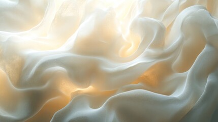 Obraz premium Soft, flowing white fabric