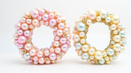 number 0 made of pills isolated