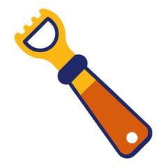 Metal work equipment wrench isolated on white