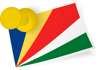 Seychelles Flag Pinned