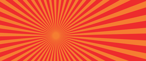 Fototapeta premium Flat Red comic style background