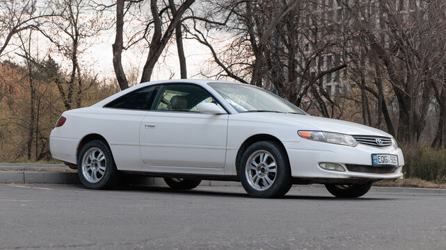 Chisinau, Moldova-April 5, 2025: 2002 Toyota Camry Solara SLE coupe (XV20)