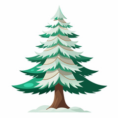 christmas tree vector illustration