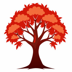 tree with red hearts