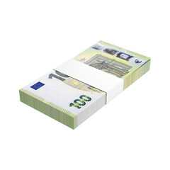 3D Asset Money Euro Banknote 100 Euros - Isolated Background