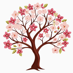 tree with pink flowers
