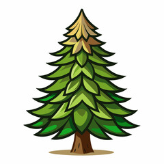 Obraz premium christmas tree vector