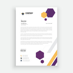 145. Professional Corporate Letterhead pad Layout Template.