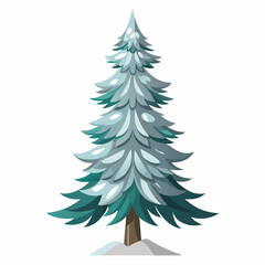 christmas tree vector illustration