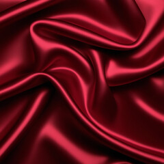 Obraz premium Red satin silk background. Vector 