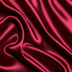 Obraz premium Red satin silk background. Vector 