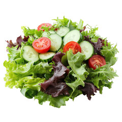 Fresh Garden Salad on transparent background