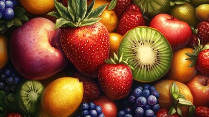 Vibrant array of fresh fruits (7)
