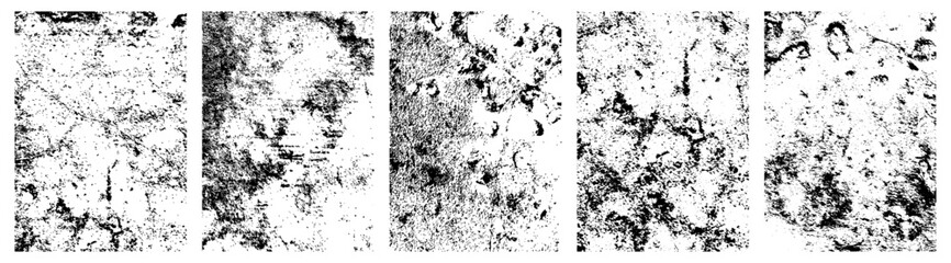 wall texture grunge set. Cement, concrete, plaster wall. Vintage grunge vector backgrounds for graphics designer.Simply Place illustration over any Object to Create grungy Effect.