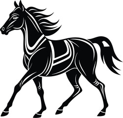 Belmont stakes horse silhouette vector designs 5