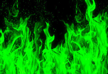 Fire green texture background