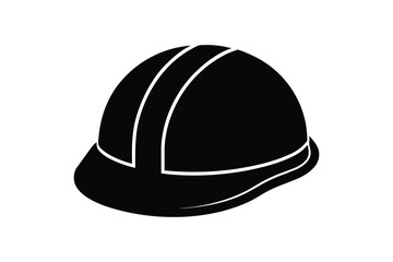 Silhouette art illustration design of a hard hat icon.eps