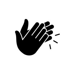 Clap icon vector. Clapping hands sign icon. Applaud icon symbol