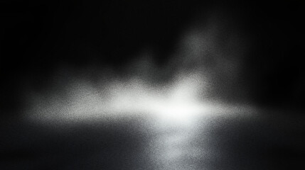 Smooth light falloff with deep black contrast and smoky abstract gradient transitions across a textured background