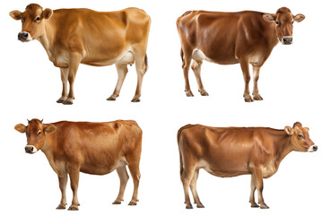 Brown Jersey Cow Silhouette