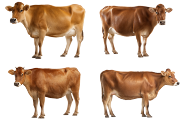 Brown Jersey Cow Silhouette