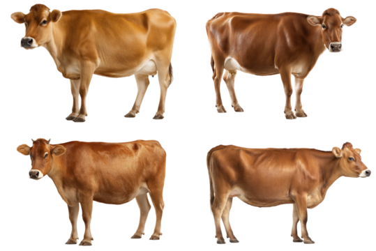 Brown Jersey Cow Silhouette